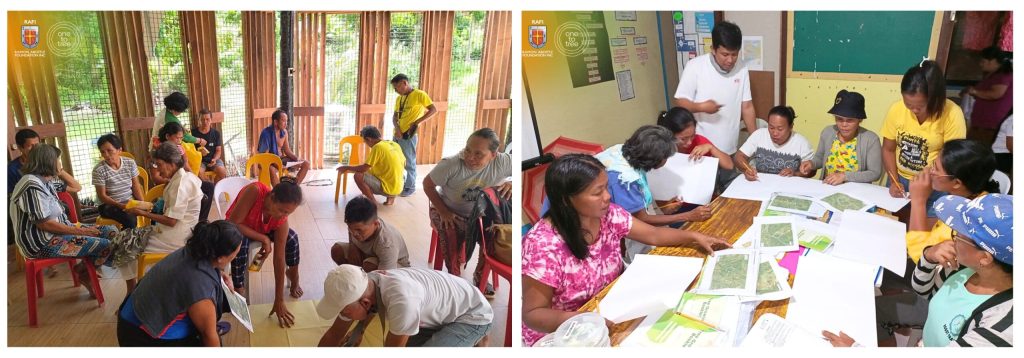 RAFI OTT Team facilitating site maintenance and planning activities with the partner communities